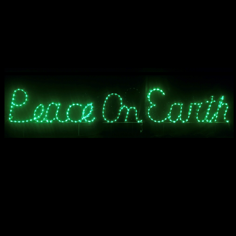Peace On Earth LED Lighted Outdoor Lawn Decoration