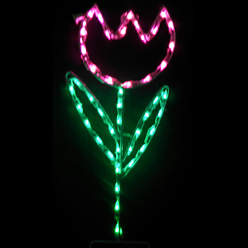 Tulip Pick Your Color! LED Lighted Outdoor Spring Floral Decoration